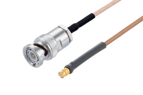 SMP Female to BNC Male Cable Using RG178 Coax