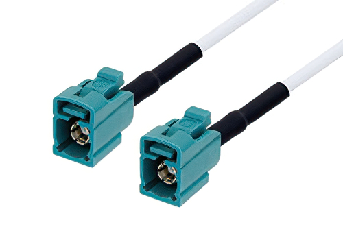 Water Blue FAKRA Jack to FAKRA Jack Cable 150 cm Length Using RG188 ...