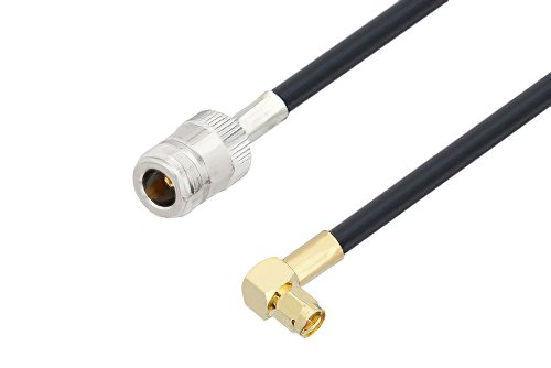 N Female to SMA Male Right Angle Cable Using LMR-240-UF Coax