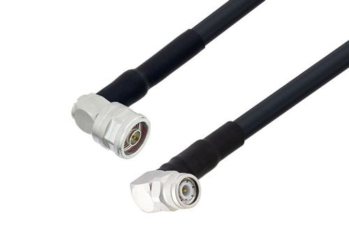 N Male Right Angle To Tnc Male Right Angle Low Loss Cable 60 Inch Length Using Lmr 400 Uf Coax 4819