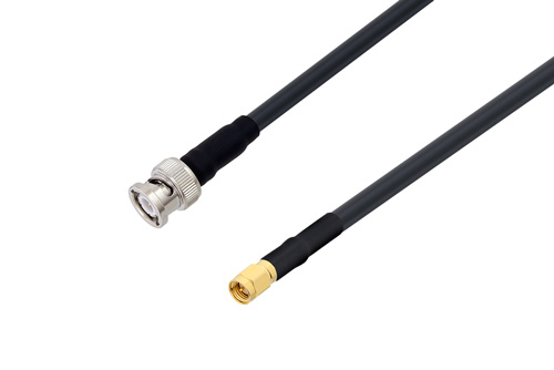 Sma Male To Bnc Male Low Loss Cable Using Lmr 240 Uf Coax 