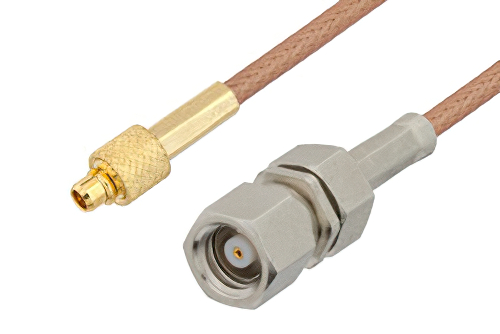MMCX Plug to SMC Plug Cable Using RG178 Coax