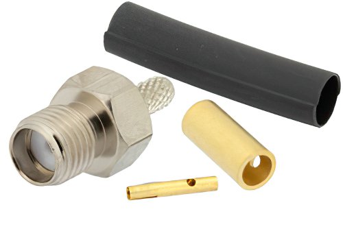 SMA Female Connector Solder Attachment For RG316, RG174, RG188