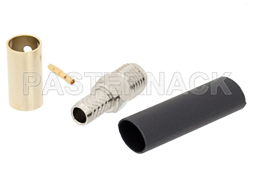 SMA Female Connector Solder Attachment for RG58, RG55, RG142, RG223, RG400