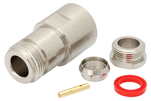 N Female Connector Clamp/Solder Attachment for RG213, RG214, RG8, RG9, RG11, RG225, RG393, RG144, RG216, RG215