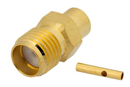 SMA Female Connector Solder Attachment for PE-SR402AL, PE-SR402FL, PE-SR402FLJ, PE-SR402TN, RG402