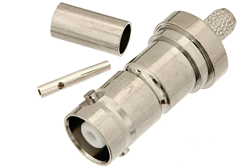 MHV Female Connector Crimp/Solder Attachment For RG55, RG141, RG142, RG223, RG400