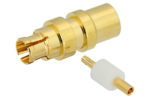 Mini SMP Female Connector Solder Attachment for PE-SR405AL, PE-SR405FL, PE-SR405FLJ, PE-SR405TN, RG405