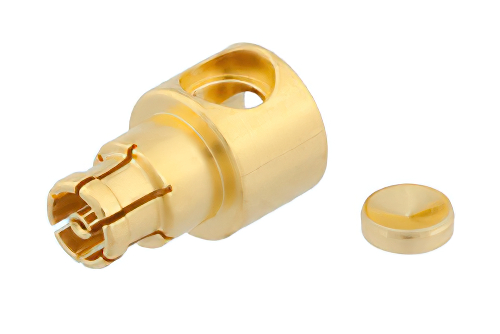 Mini SMP Female Right Angle Connector Solder Attachment for PE-SR405AL, PE-SR405FL, PE-SR405FLJ, PE-SR405TN, RG405