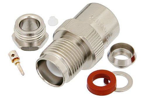 RP TNC Female Connector Clamp/Solder Attachment For RG59, RG62