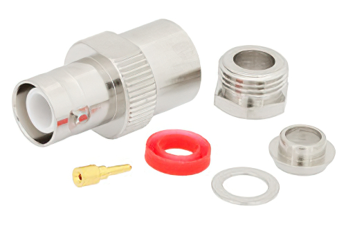 RP BNC Female Connector Clamp/Solder Attachment For RG55, RG58, RG141, RG142, RG223, RG400