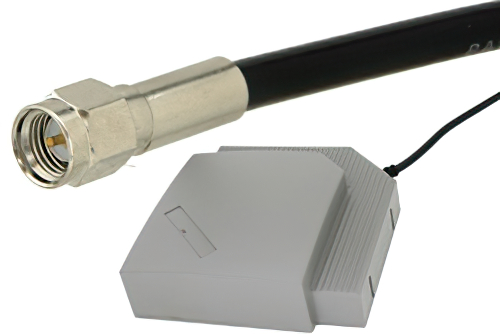 Panel Antenna Operates From 2.3 GHz to 2.5 GHz With a Nominal 9 dBi Gain SMA Male Input Connector on 1 ft. of RG58