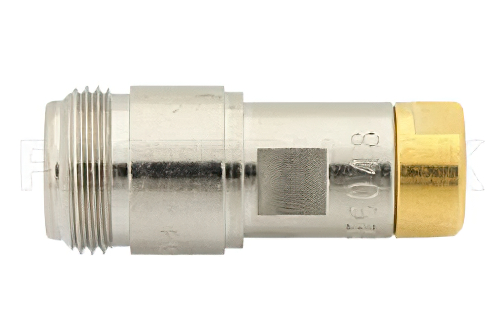 75 Ohm 0.5 Watts Nickel Plated Brass N Female RF Load Up To 1,000 MHz