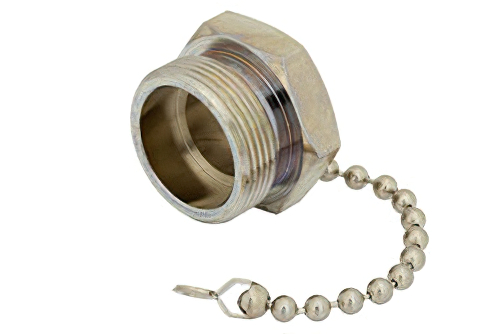 7/16 DIN Female Non-Shorting Dust Cap With 4 Inch Chain