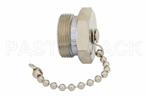 7/16 DIN Female Non-Shorting Dust Cap With 4 Inch Chain