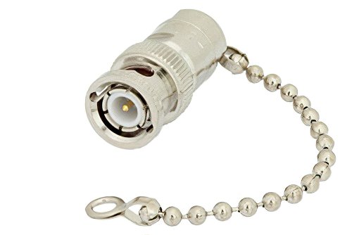 0.5 Watt RF Load with Chain Up to 1,000 MHz with BNC Male Nickel Plated Brass