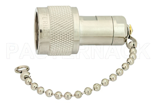 50 Ohm 0.5 Watts Nickel Plated Brass N Male RF Load With Chain Up To 1,000 MHz