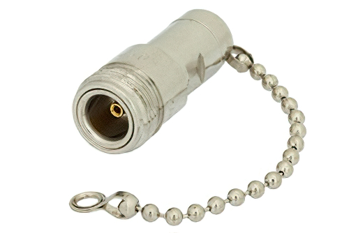 0.5 Watt RF Load with Chain Up to 1,000 MHz with N Female Nickel Plated Brass