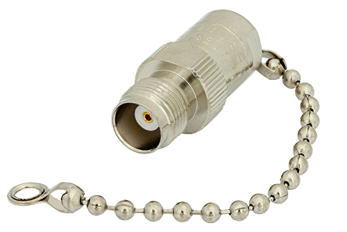 0.5 Watt RF Load with Chain Up to 1,000 MHz with TNC Female Nickel Plated Brass