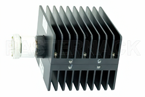 50 Watt RF Load Up to 7 GHz with 7/16 DIN Female Square Body Black Anodized Aluminum Heatsink