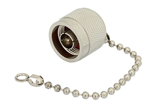 N Male Shorting Dust Cap With 4 Inch Chain