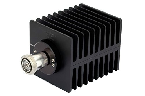 High Power 100 Watts RF Load Up To 2 GHz With 7/16 DIN Female Input Square Body Black Anodized Aluminum Heatsink