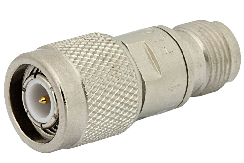 1 Watt Feed-Thru Load Up to 1,000 MHz with 75 Ohm TNC Male to Female Nickel Plated Brass