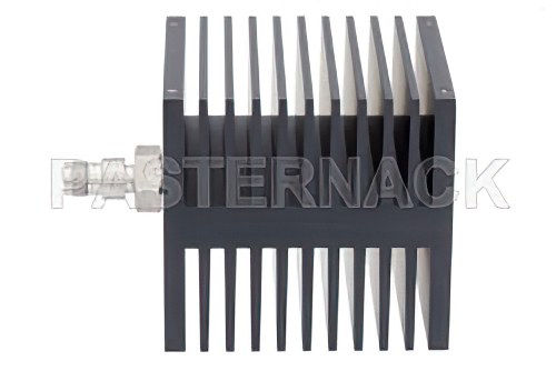 Medium Power 50 Watts RF Load Up To 18 GHz With TNC Female Input Square Body Black Anodized Aluminum Heatsink