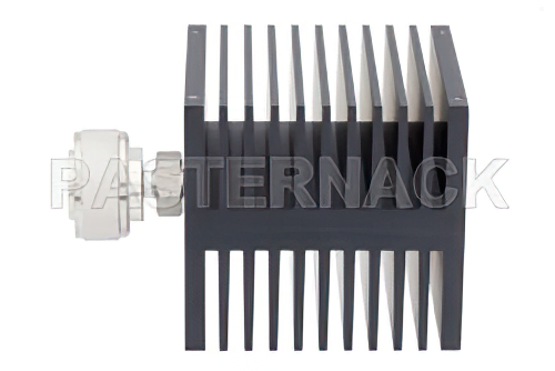 Medium Power 50 Watts RF Load Up To 8 GHz With 7/16 DIN Male Input Square Body Black Anodized Aluminum Heatsink