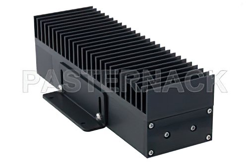High Power 100 Watt RF Load Up to 2.7 GHz with 4.3-10 Female Black Anodized Aluminum