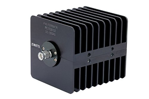 10 dB Fixed Attenuator, SMA Male to SMA Female Black Anodized Aluminum Heatsink Body Rated to 25 Watts Up to 18 GHz