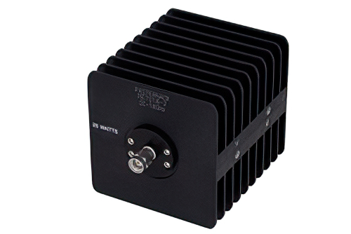 2 dB Fixed Attenuator, SMA Male to SMA Female Black Anodized Aluminum Heatsink Body Rated to 25 Watts Up to 18 GHz