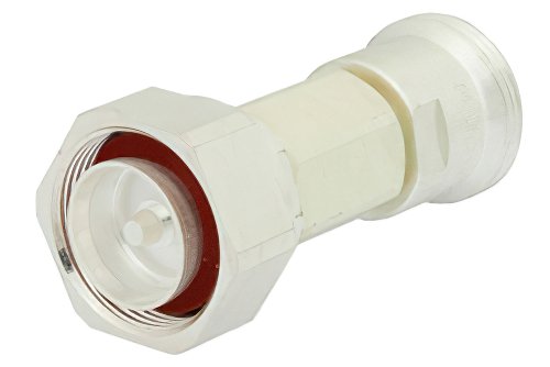 3 dB Fixed Attenuator, 7/16 DIN Male to 7/16 DIN Female Brass Tri-Metal Body Rated to 5 Watts Up to 7.5 GHz