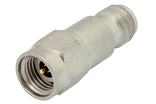 10 dB Fixed Attenuator, 2.92mm Male to 2.92mm Female Passivated Stainless Steel Body Rated to 0.5 Watts Up to 40 GHz