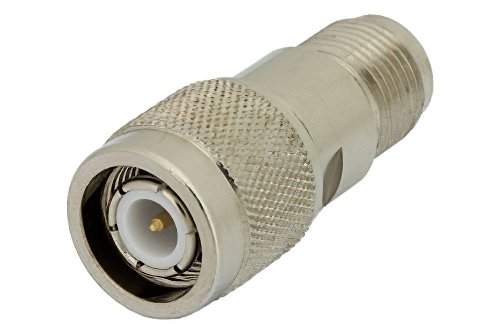 1 dB Fixed Attenuator, TNC Male to TNC Female Brass Nickel Body Rated to 2 Watts Up to 12.4 GHz
