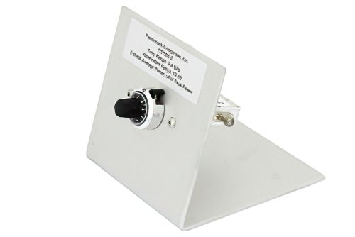 0 to 10 dB Rotary Continuously Variable Attenuator, SMA Female To SMA Female Rated To 5 Watts From 2 GHz To 4 GHz