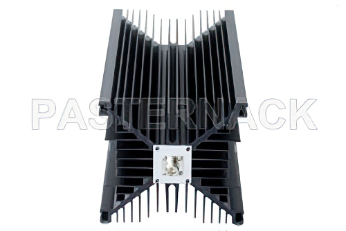 2 dB Fixed Attenuator, N Male to N Female Directional Black Anodized Aluminum Heatsink Body Rated to 500 Watts Up to 2.4 GHz