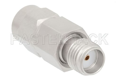 5 dB Fixed Attenuator, SMA Male to SMA Female Passivated Stainless Steel Body Rated to 2 Watts Up to 6 GHz