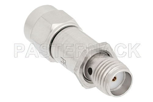 2 dB Fixed Attenuator, SMA Male to SMA Female Passivated Stainless Steel Body Rated to 2 Watts Up to 18 GHz