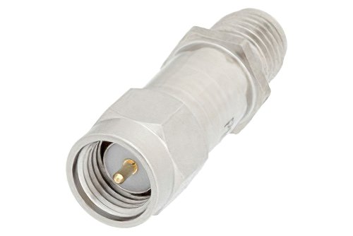 7 dB Fixed Attenuator, SMA Male to SMA Female Passivated Stainless Steel Body Rated to 2 Watts Up to 18 GHz