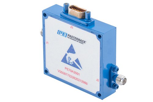 Voltage Variable PIN Diode Attenuator, 0 to 60 dB, 4 GHz to 8 GHz, SMA, 15-Pin D-Subminiature Control