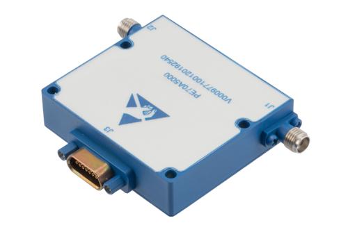 60 dB With 8 Bit Programmable TTL Controlled Attenuator, SMA Female To SMA Female, 0.25 dB Steps From 30 MHz To 6 GHz