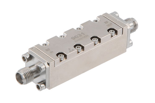 Negative Slope Equalizer, 6 GHz to 18 GHz, 6 dB Fixed Equalizing Value, 0.7 dB Loss, Max Pin 150 mW, SMA