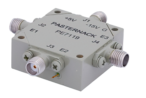 SMA SP3T PIN Diode Switch Operating From 1 GHz to 2 GHz Up To +30 dBm