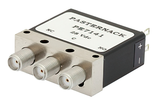 SPDT Electromechanical Relay Failsafe Switch, DC to 18 GHz, up to 85W, 28V, SMA