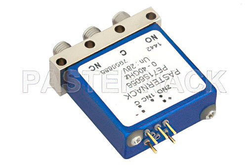 SPDT Electromechanical Relay Failsafe Switch, DC to 40 GHz, up to 80W, 28V Indicators, 2.92mm