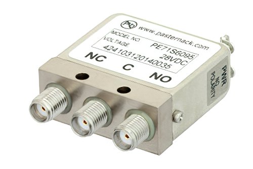 SPDT Electromechanical Relay Failsafe Switch, DC to 26.5 GHz, 20W, 28V, SMA