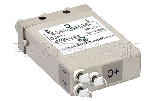 SPDT Electromechanical Relay Latching Switch, DC to 26.5 GHz, 20W, 12V Self Cut Off, Diodes, SMA