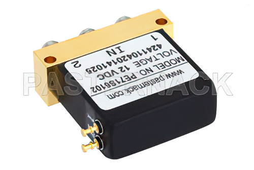 SPDT Electromechanical Relay Failsafe Switch, DC to 40 GHz, 10W, 12V, 2.92mm