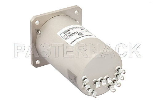 SP4T Electromechanical Relay Normally Open Switch, DC to 22 GHz, 20W, 28V Indicators, TTL, Diodes, SMA